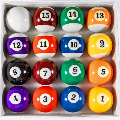 Billiard Balls Set 2-1/4'' Regulation Size Pool Table Balls for Replacement (16 R