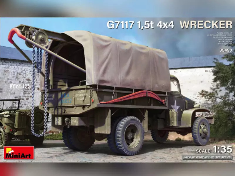 MINIART 35490 Dépanneuse 4x4 G7117 Maquette de Précision Historique 1/35