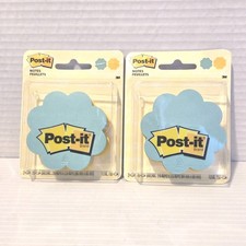 2 PACKS of 2 Post-it Notes Flower Shape 2.6"x2.6" Total of 4 Pads 300 Sheets