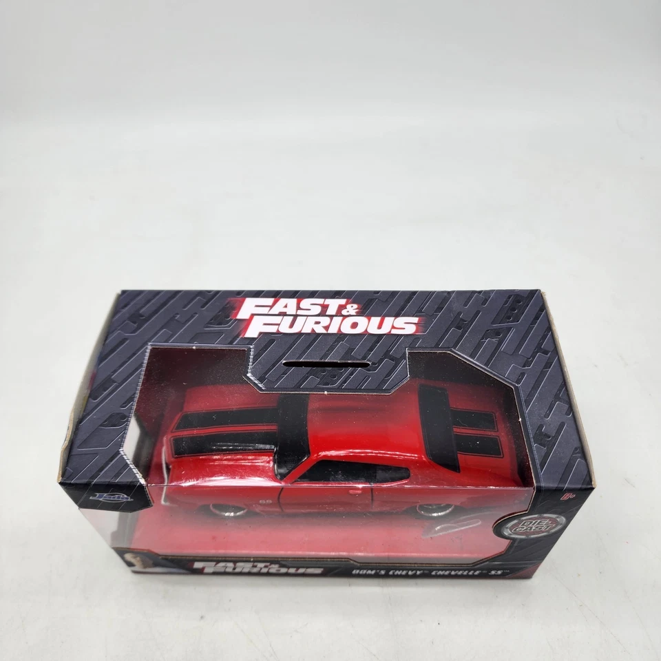 Jada Toys Fast & Furious DOM'S 1970 CHEVROLET CHEVELLE SS Red Color 1:32 Scale - Image 2 of 4