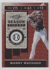 2020 Panini Chronicles Contenders Optic Ruby Wave Prizm /199 Manny Machado 4z8