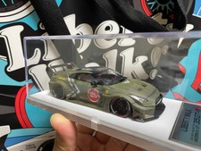 Liberty Walk 1/43 Nissan GT-R Olive Green Diecast Model Car #QY0OJL
