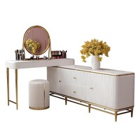 Schminktisch Spiegel Hocker Komplett Kommode Schlafzimmer Moderne MöBel Konsole