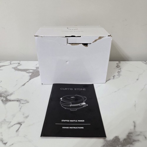 Curtis Stone Stuffed Waffle Maker Black And Recipe Book - Picture 3 of 6