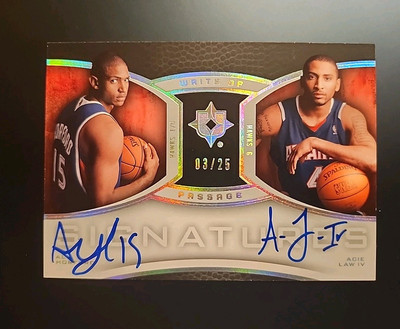 AL HORFORD ACIE LAW 2007-08 UD ULTIMATE COLLECTION DUAL AUTOGRAPH AUTO /25 RC