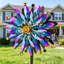 Wind Spinners Yard  Garden 63 inch Metal Large Kinetic Art Garden Wind