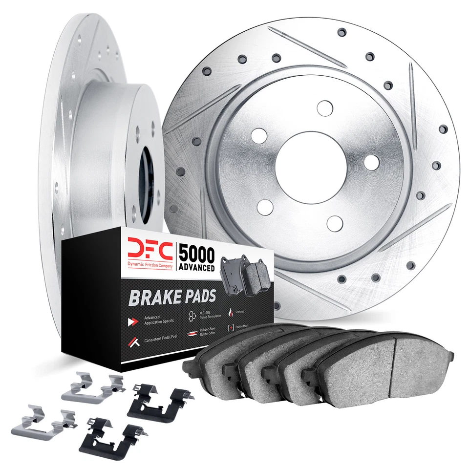 Kit de frenos de disco Dynamic Friction 7512-73051 para 05-11 Audi A6 Quattro Foto 2 de 2