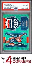2021 PANINI PRIZM USA BASKETBALL GREEN WAVE #1 JAYSON TATUM PSA 10