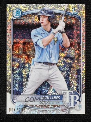 2025 Bowman Chrome Prospects Speckle Refractor 4/299 Jack Lines #BCP-64 0lj0