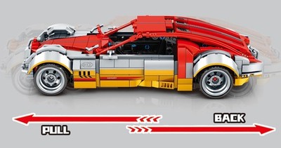 SY Block 8415  ''Muscle car''  mit  -PULLBACK MOTOR-  720 Teile Lego kompatibel