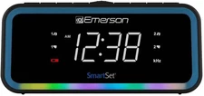 CKS1401 Smartset AM/FM Dual Alarm Clock Radio with 0.9” White LED Display with 4