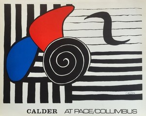 CALDER — Affiche originale d'exposition en lithographie, Pace Gallery, Columbus — vue 1 sur 5