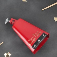 Cowbell mit Schraube rote Lackierung Metall-Cowbell professionelles Zubeh&ouml;r