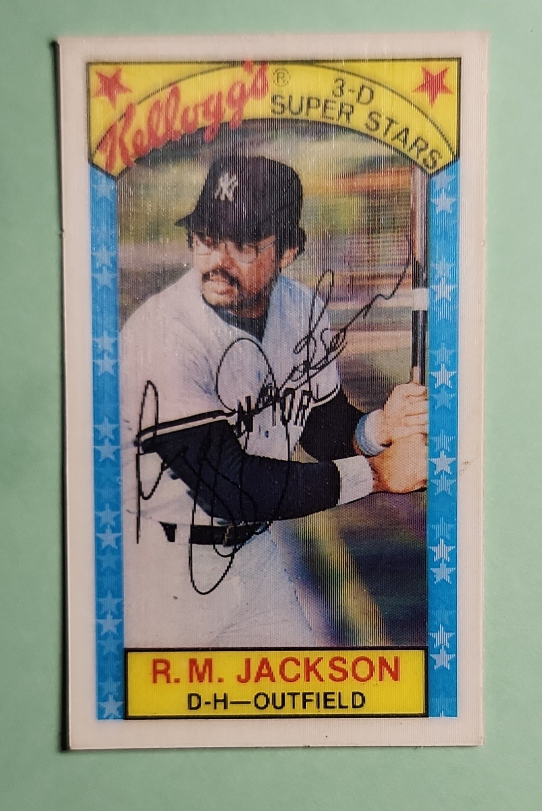 1979 Kellogg's 3-D Super Stars - Reggie Jackson #46 1978 Games 139