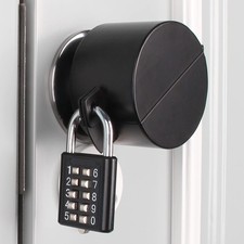 Door Handle Lock, Door Knob Lock Out Device,Cover to Disable The Doorknob/Fau...