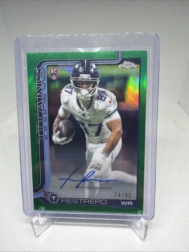 2025 Topps Chrome Xavier Restrepo Green Refractor (RAW)