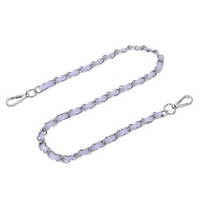 32" Purse Strap with Buckle for Shoulder and Cross Body Purple Silver 