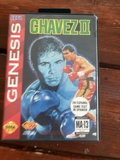 Chavez II 2 COMPLETE CIB (Sega Genesis, 1993) Boxing American Softworks Spanish