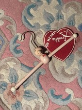 Rare Vintage SEVI Italy Figural Wooden Children’s Hanger