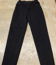 VTG Black Wrangler Jeans Made In USA Women 14 Long 100 Cotton MSR01CB