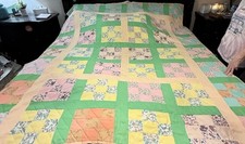 Queen Patchwork Quilt Multicolor Floral Rever...