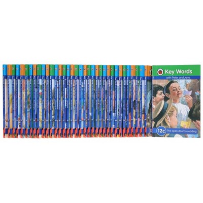 Ladybird Key Words with Peter and Jane 36 Books Box Set - Ages 5-7