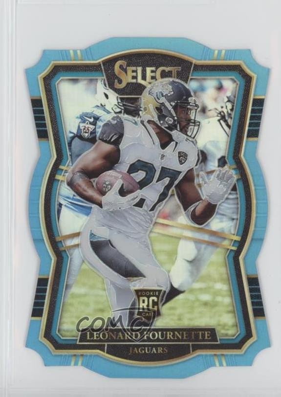 2017 Panini Select Light Blue Prizm 95/99 Leonard Fournette #117 Rookie RC rp9