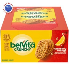 Breakfast Bars Cranberry Orange 8 Packs 4 Count belVita Biscuits