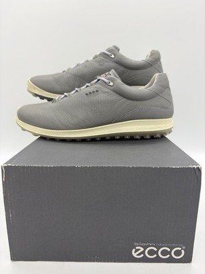 ECCO Womens 41 (10-10.5) BIOM Hybrid 2.0 Golf Shoes Gray Yak Leather Waterproof