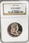 1957 Franklin Half 50c - NGC Certified PF 67 Cameo
