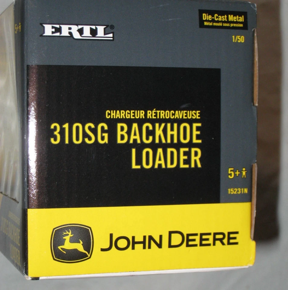 Retroexcavadora John Deere 310SG modelo: 15231N 2004 ERTL juguete de metal fundido a presión con caja Foto 3 de 4
