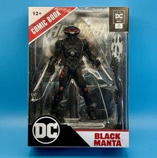 MCFARLANE DC MULTIVERSE BLACK MANTA PAGE PUNCHERS W  COMIC 7  ACTION FIGURE