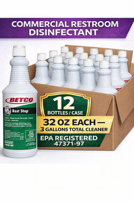 Betco Rest Stop Restroom Disinfectant Cleaner Floral 32oz 12/Case 0701200