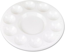 Chenille Kraft 5924 Round Plastic Paint Trays for 1 - Pack, Multicolor 