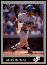 1992 Leaf #213 Lenny Harris Los Angeles Dodgers Baseball Card NM MT