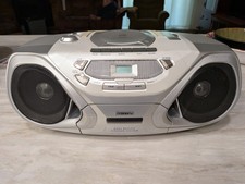 Phillips Boombox AZ1050 Radio CD Cassette Player Tested And Works