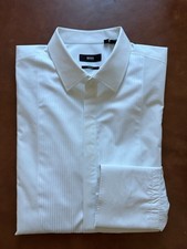New Men's Hugo Boss White Long Sleeve Dress Shirt Size 16.5