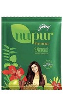 2 Packs Nupur Henna Goodness of 9 Herbs for Silky  Shiny Hair 1000g /1kg Each