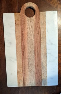 Cutting Board ''Be Home Moa'' Marble & Wood Rectangular Board No Microplastics