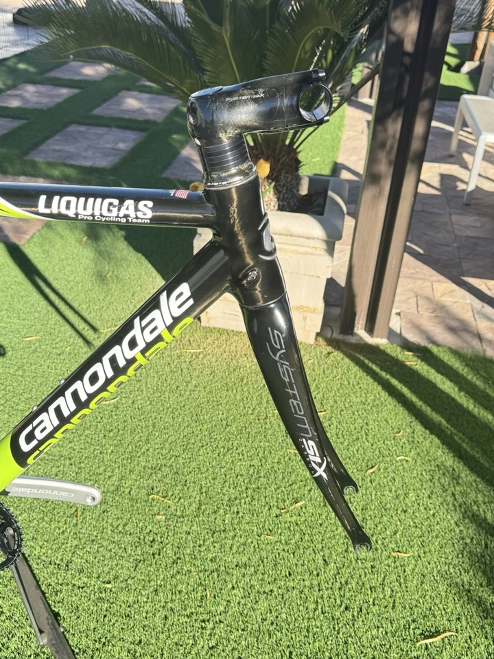 2008 Cannondale Road Bike Liquigas Pro Cycling Team 54cm 700c Rim Brake - Image 2 of 4