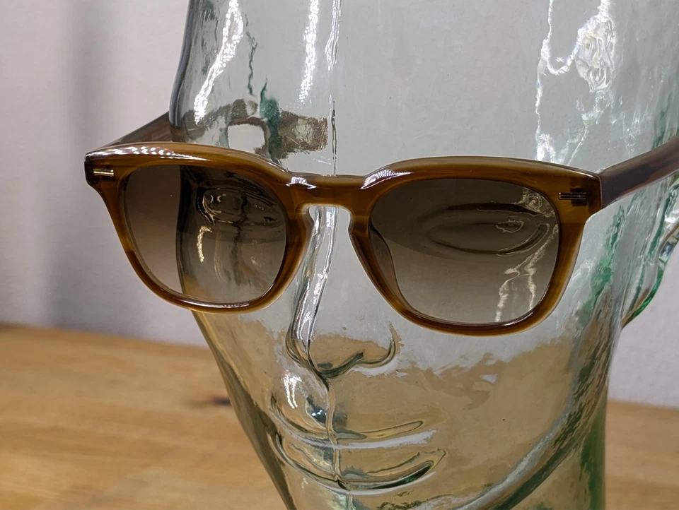 Gafas de sol Blake Kuwahara Maston ámbar tortuga 50-22-140 nuevas sin etiquetas Foto 4 de 4