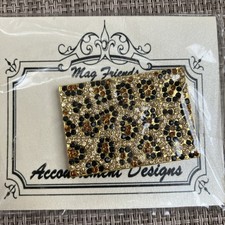 Leopard Print Needle Holder - Stitch Magnet - Accoutrement Designs Mag Friend