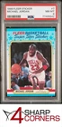 1988 FLEER STICKER #7 MICHAEL JORDAN BULLS HOF PSA 8