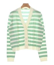 Miu Miu Cardigans WhitexGreen Border 42 Approx. M 2200710165039
