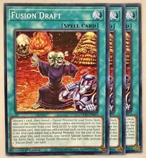 Yugioh! 3x Fusion Draft DOOD-EN070 Common 1st Ed NM
