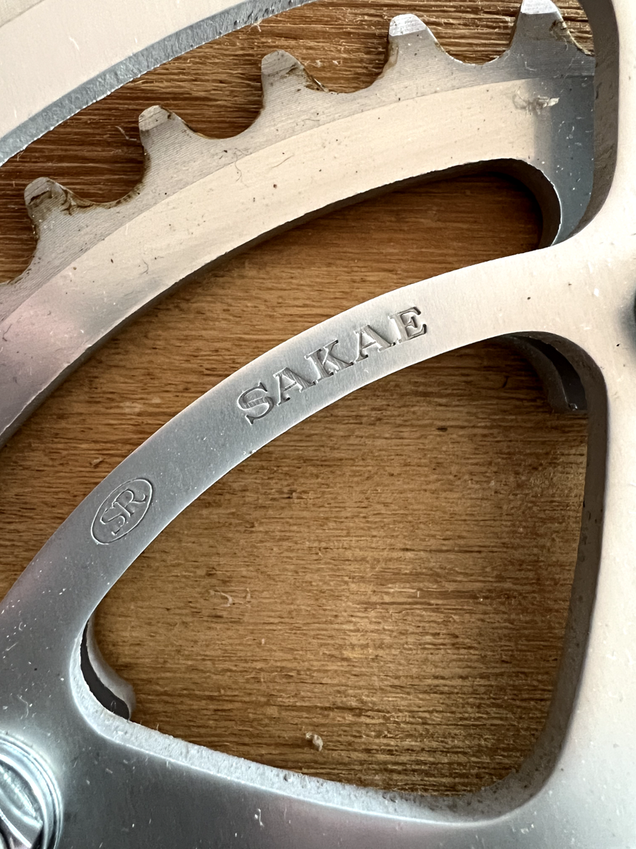 Pédalier SR Apex Sakae Vintage – 52/44 Dents – Bras 165 Mm – 1977 – Neuf Ancien Stock