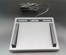 Lanier Model LX-055-7 Dictation Transcription Foot Controller Pedal Black