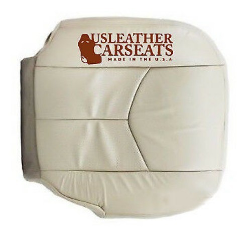Pair Of Genuine Leather Bottom Seat Covers For 2003-2006 Cadillac Escalade - Front, Tan (Shale) 8 thumbnail image