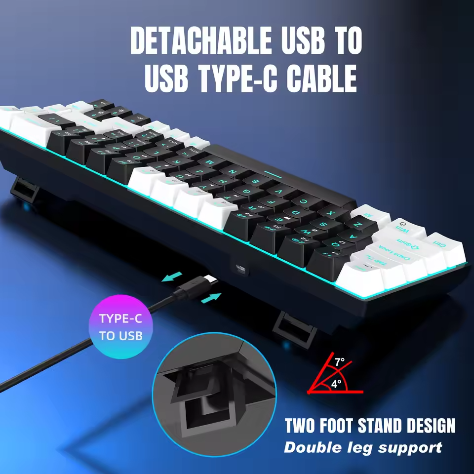 Compact and Durable Mechanical Keyboard for Enhanced Typing Experience