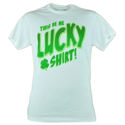 This Be Me Lucky Shirt Irish Shamrock Leaf White Green Tshirt Tee Luck 